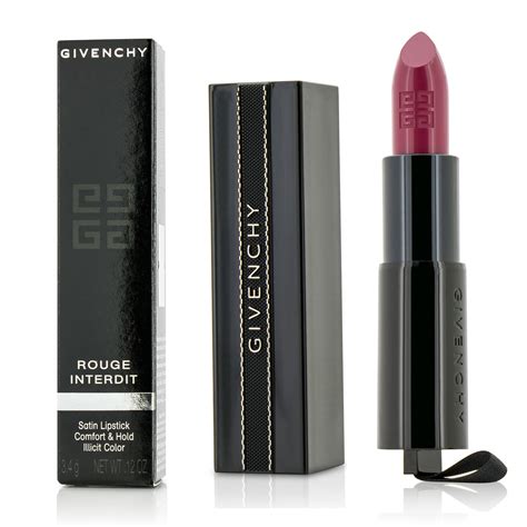 Givenchy Rouge Interdit Satin Lipstick 8 Framboise Obscur 